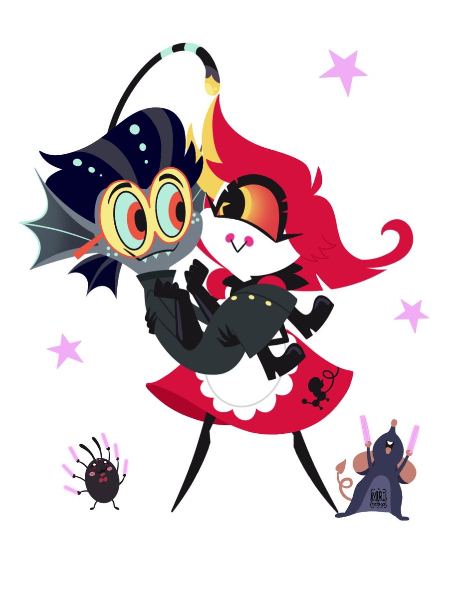 muricielaga's tweet photo. Ame su dinámica ❤️
#HazbinHotel #hazbinhotelseason2 #baxty #HazbinHotelFanart https://t.co/C76kIPvCaX