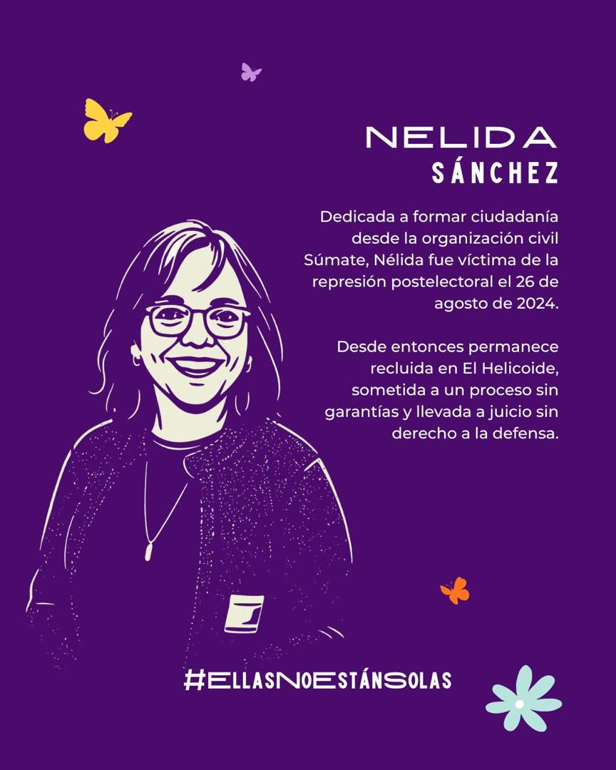 Las mujeres detenidas por razones políticas sufren tratos inhumanos, aislamiento, falta de atención médica y hostigamiento. Su única “culpa” ha sido pensar distinto.
Hoy recordamos que no están solas. #EllasNoEstánSolas