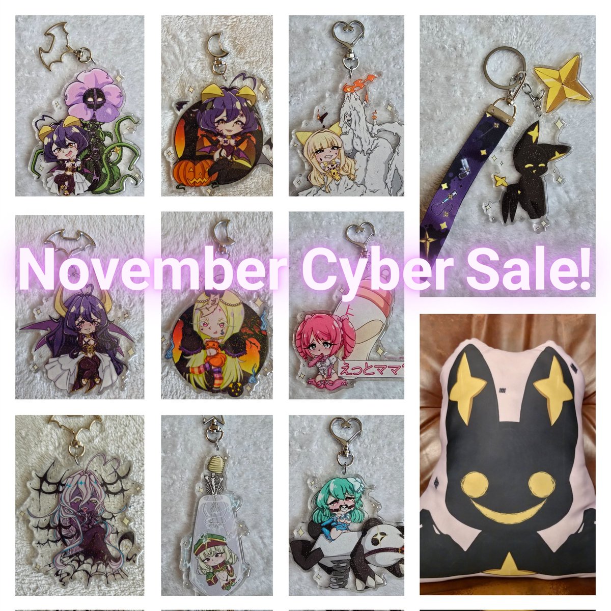 NerulaNebula's tweet image. LAST WEEK!!!!!!

November Cyber Sale! etsy.com/shop/nerulanim…
 
All keychains 10% off 
And the pillow is 15% off! 

Get them while you can! 
 
#CyberSale #etsyseller #魔法少女にあこがれて #MahouShoujoniAkogarete #GushingOverMagicalGirls #lookinguptomagicalgirls