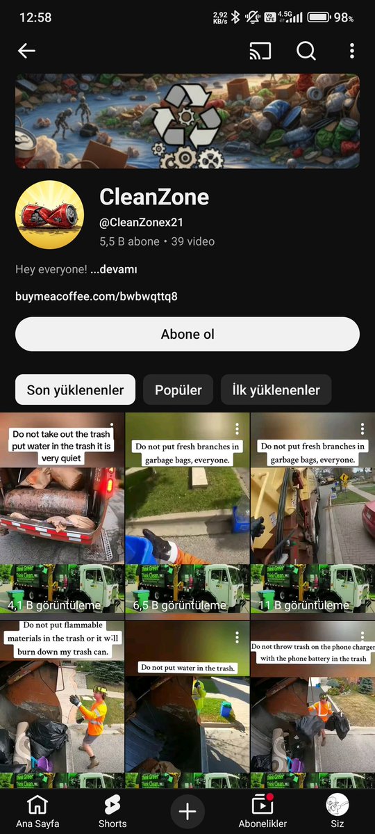 HAYALİMDEKİ KANALI BULDUM

ÇÖP KAMYONU SHORTSLARI