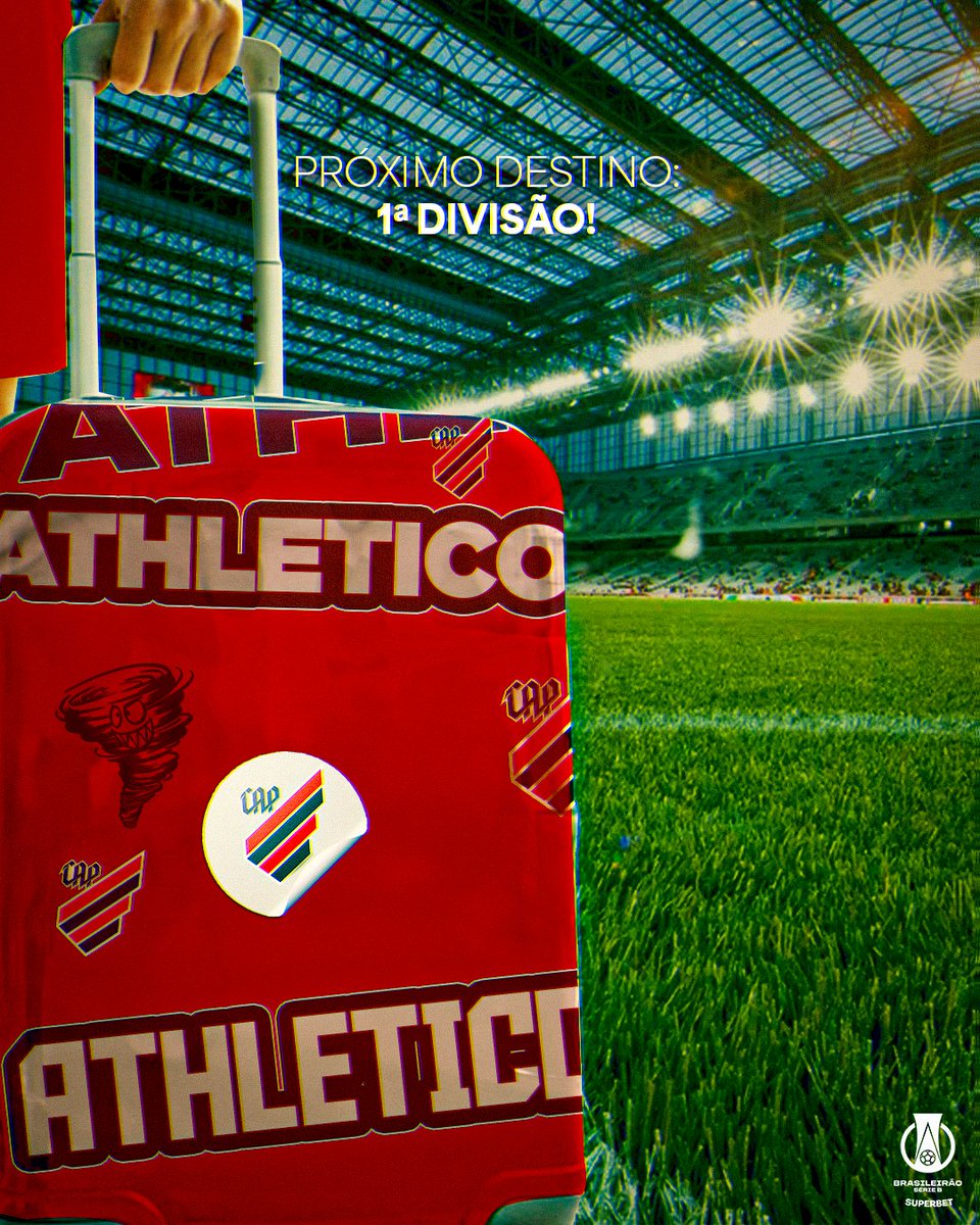BrasileiraoB's tweet photo. VOO RUBRO-NEGRO! ✈️

Acharam que o @AthleticoPR não iria embarcar no voo da Elite? Acharam errado! A mala está pronta e o destino é glorioso. Apertem os cintos! ⬆️🔴⚫

#BrasileiraoSuperbet https://t.co/AroEEruzfA