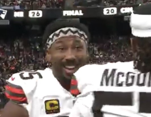 Haven’t seen Myles Garrett this happy in forever