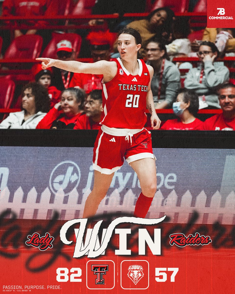 LadyRaiderWBB's tweet image. The elevation didn&apos;t matter.

#WreckEm | @7BCommercial