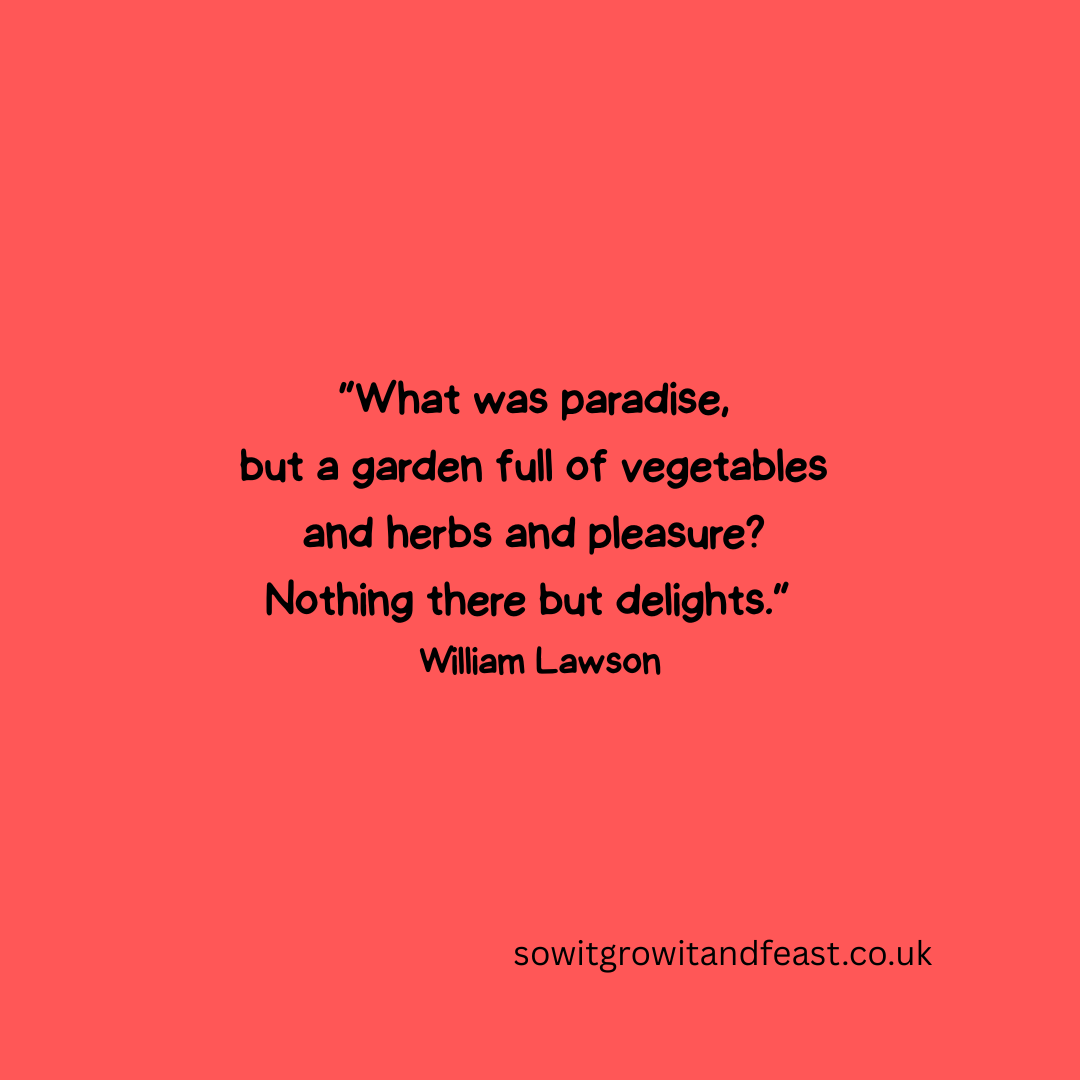SowGrowFeast's tweet image. Paradise starts in the garden. 🌱
“What was paradise, but a garden full of vegetables and herbs and pleasure?” — William Lawson
sowitgrowitandfeast.co.uk
#vegetables #growyourown #growyourownfood #beinggardening #christmasgifts #gardeninggifts #seedsubscriptions #gardensubscription