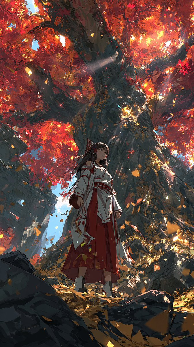 GM☕👧🍁🌳
#AIイラスト #Aiart