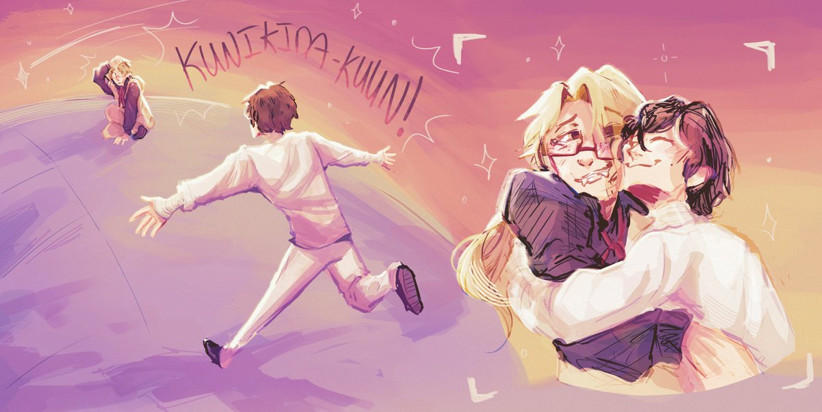 #kunizaiweek2025 - Day 3. Reunion

Finished these a while ago and figured I should actually start posting them before it's too late HA