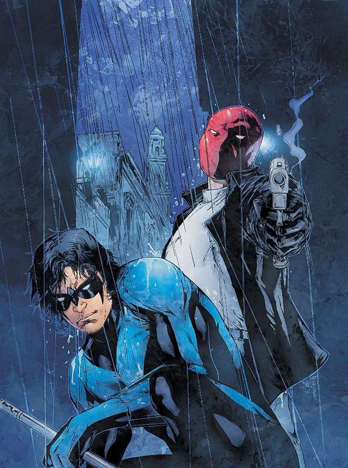 TheBatHome's tweet photo. nightwing &amp; red hood by matthew clark https://t.co/RuF4dXvMv4