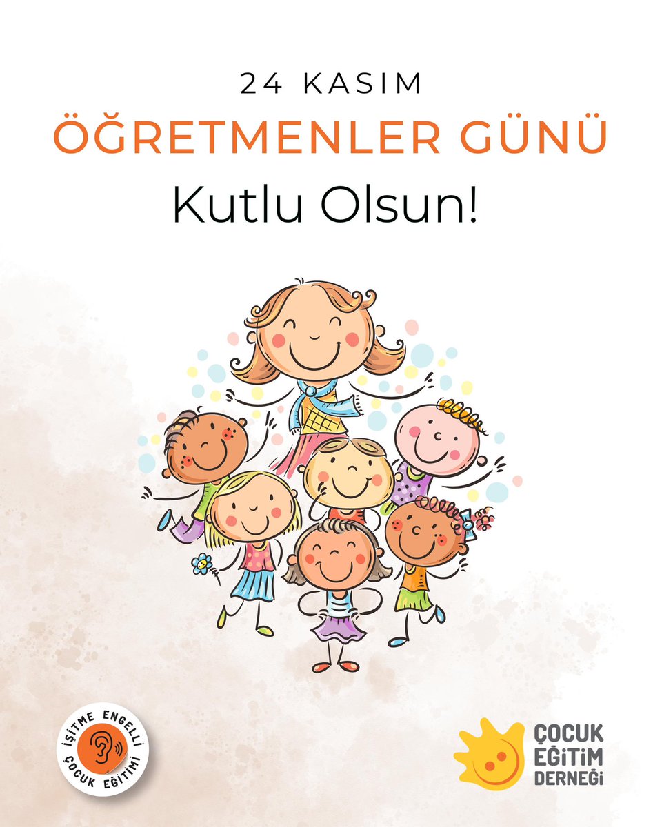24 Kasım Öğretmenler Günü kutlu olsun📚

#ÇocukEğitimDerneği #ÖğretmenlerGünü #24Kasım #ErkenÇocuklukEğitimi #İşitmeEngelsizEğitim #ÇED #EğitimdeFarkındalık #İşitmeEngelliÇocuklar #ÖzelEğitim #çed #çocukeğitimi #işitmeengelliler #koklearimplant #özelegitim #isitselrehabilitasyon