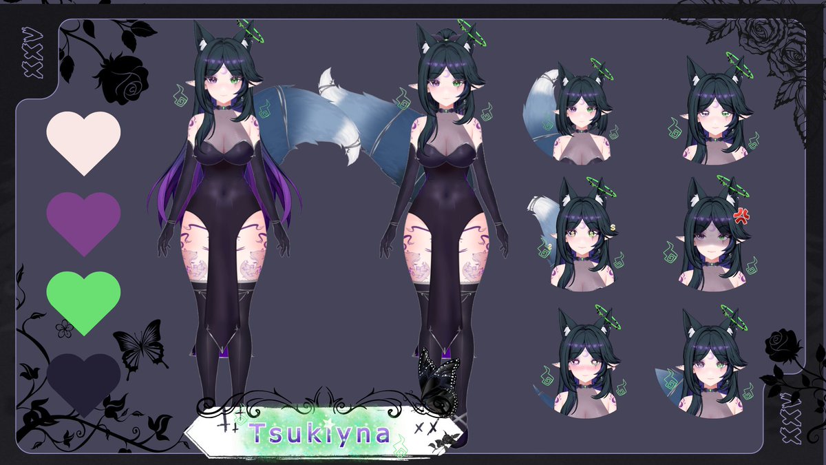 tsukiyna_'s tweet image. Model Retexture by:
@Cloviervt
Thank you so much for your beautiful work

Model by @Akizone 
#PrismCustomizableModel #Vtuber #vtuberfr