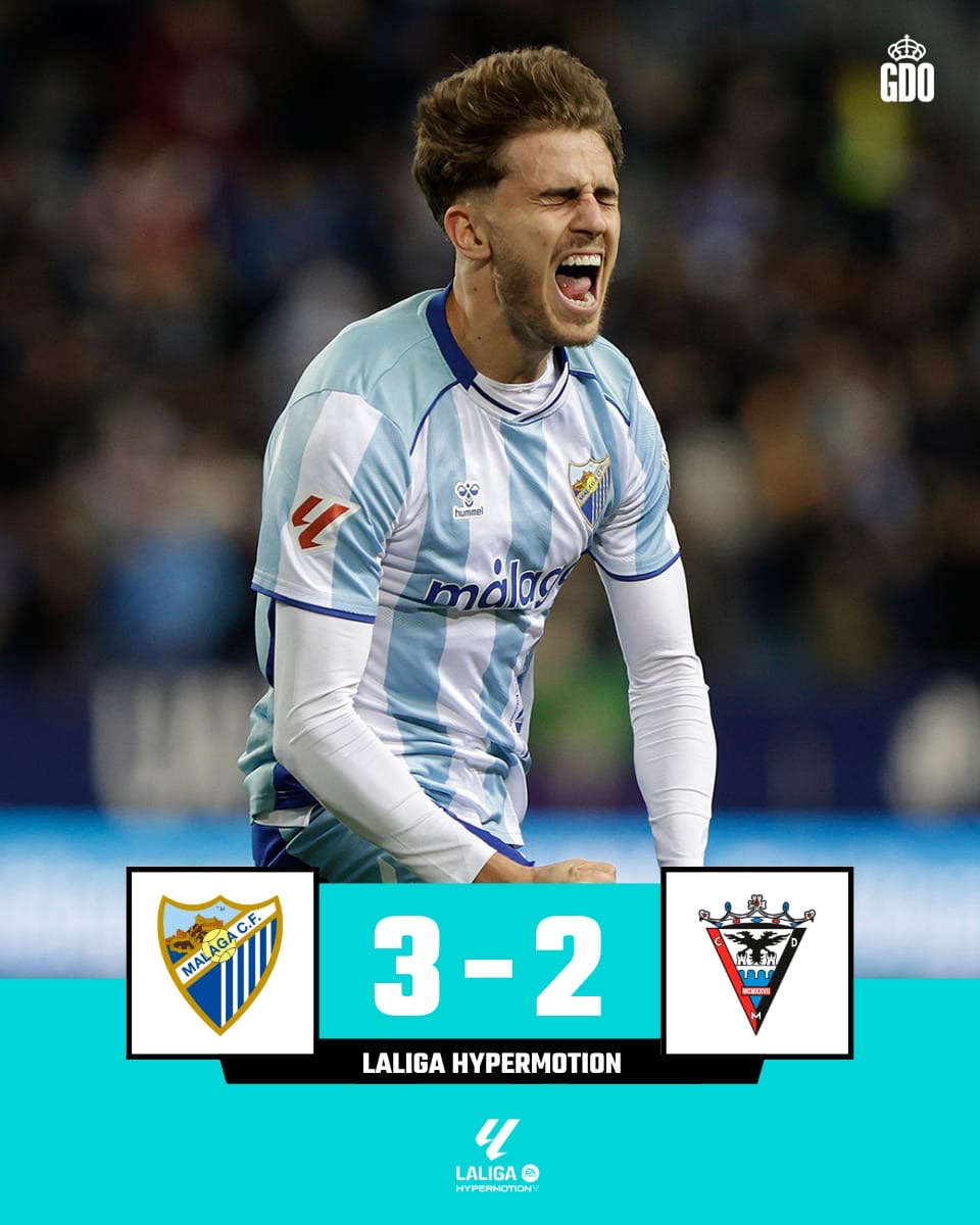 😮‍💨 𝗕𝗘𝗟𝗟𝗜𝗡𝗚𝗛𝗔𝗠 𝗥𝗘𝗦𝗖𝗔𝗧𝗔 𝗨𝗡 𝗣𝗨𝗡𝗧𝗢 𝗔𝗡𝗧𝗘 𝗘𝗟 𝗘𝗟𝗖𝗛𝗘

🟰 Un gol del inglés en el minuto 87 da el empate al Real Madrid frente a un gran conjunto ilicitano.

💥 El Málaga vence al Mirandés en el minuto 90+5.