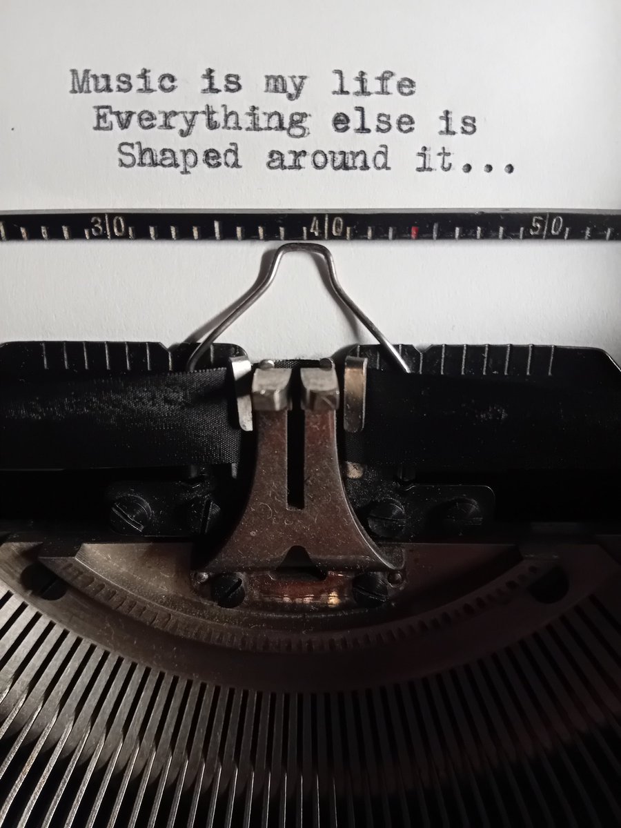EmmaRugg's tweet image. Music is... #typewriter #typewritten