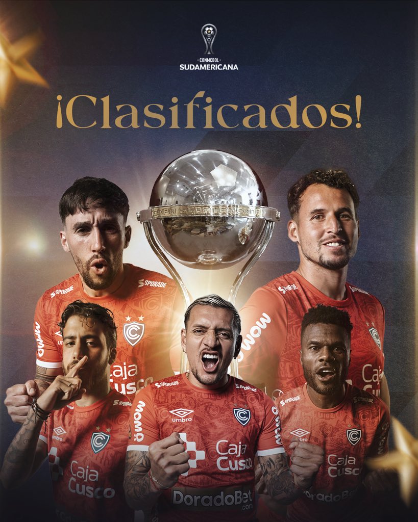 ¡𝗖𝗟𝗔𝗦𝗜𝗙𝗜𝗖𝗔𝗠𝗢𝗦 𝗔 𝗟𝗔 𝗖𝗢𝗣𝗔 𝗦𝗨𝗗𝗔𝗠𝗘𝗥𝗜𝗖𝗔𝗡𝗔 𝟮𝟬𝟮𝟲! 🏆🤩⚽️
¡Con el triunfo de esta tarde, el «Papá» aseguró su clasificación a la próxima edición de la <a href="/Sudamericana/">CONMEBOL Sudamericana</a>! 
 
¡Arriba, Cienciano! ❤️🔥