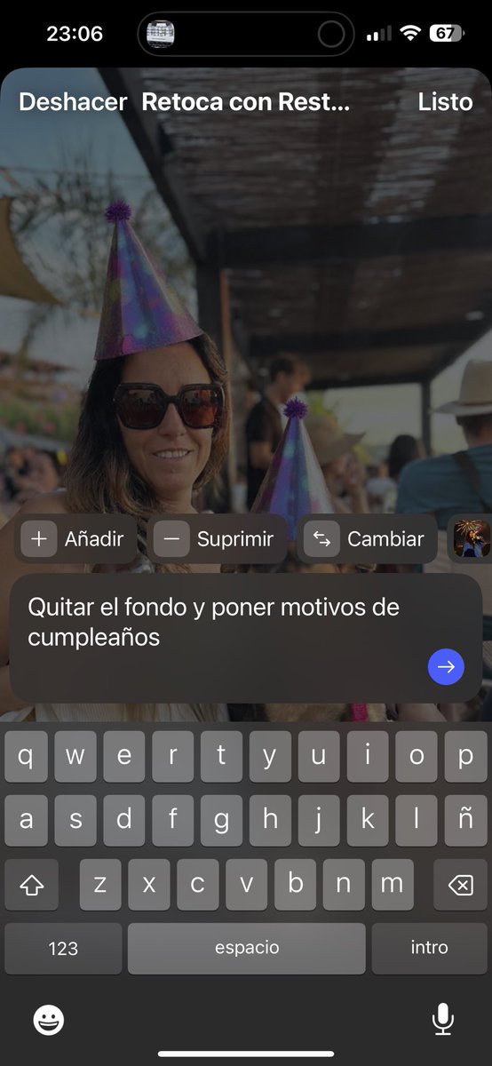 purivicente's tweet image. ⚠️ Novedad en #Instagram ⚠️

Estoy chillando con esto.

Ya està disponible en algunos perfiles el retoque de Stories con #InteligenciaArtificial.

Lo tenéis en la pestaña de arriba a la derecha y podéis pedirle que os añada elementos a la foto o que retoque el fondo.