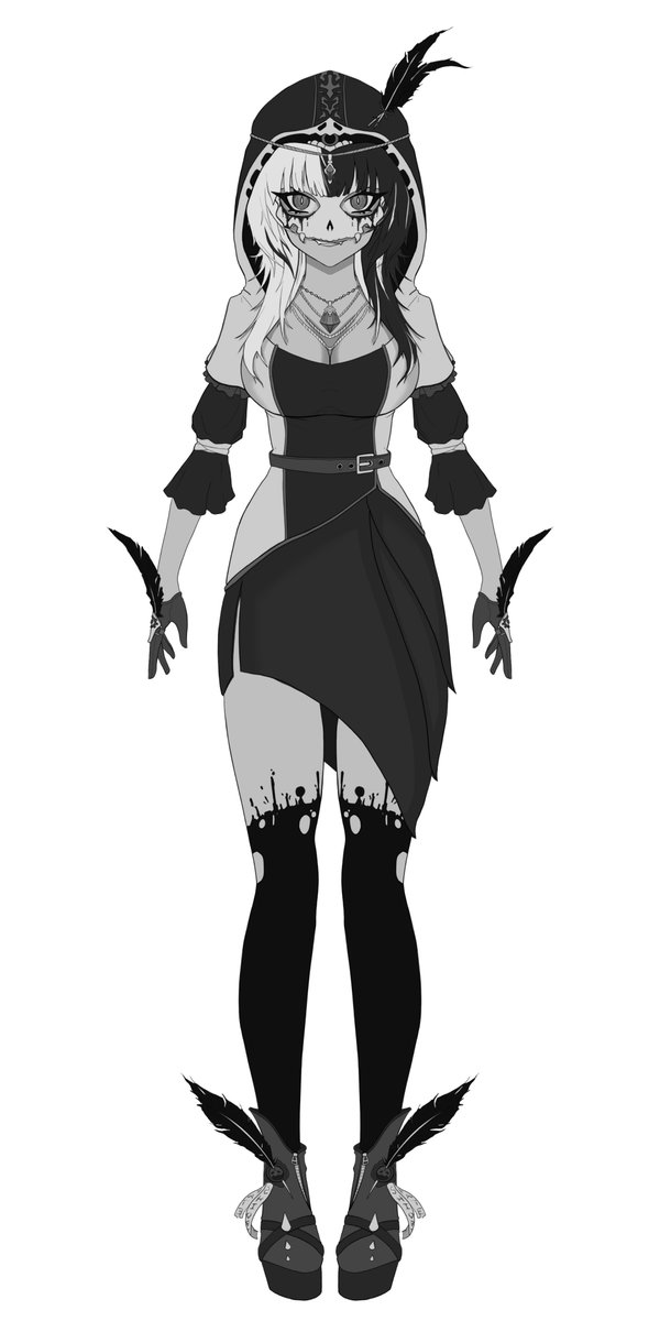 Lichdumb's tweet photo. Fun little concept doodle of Shiori Novillain the Fortune Teller #ShiorinSketch https://t.co/8eqBtHAxw7