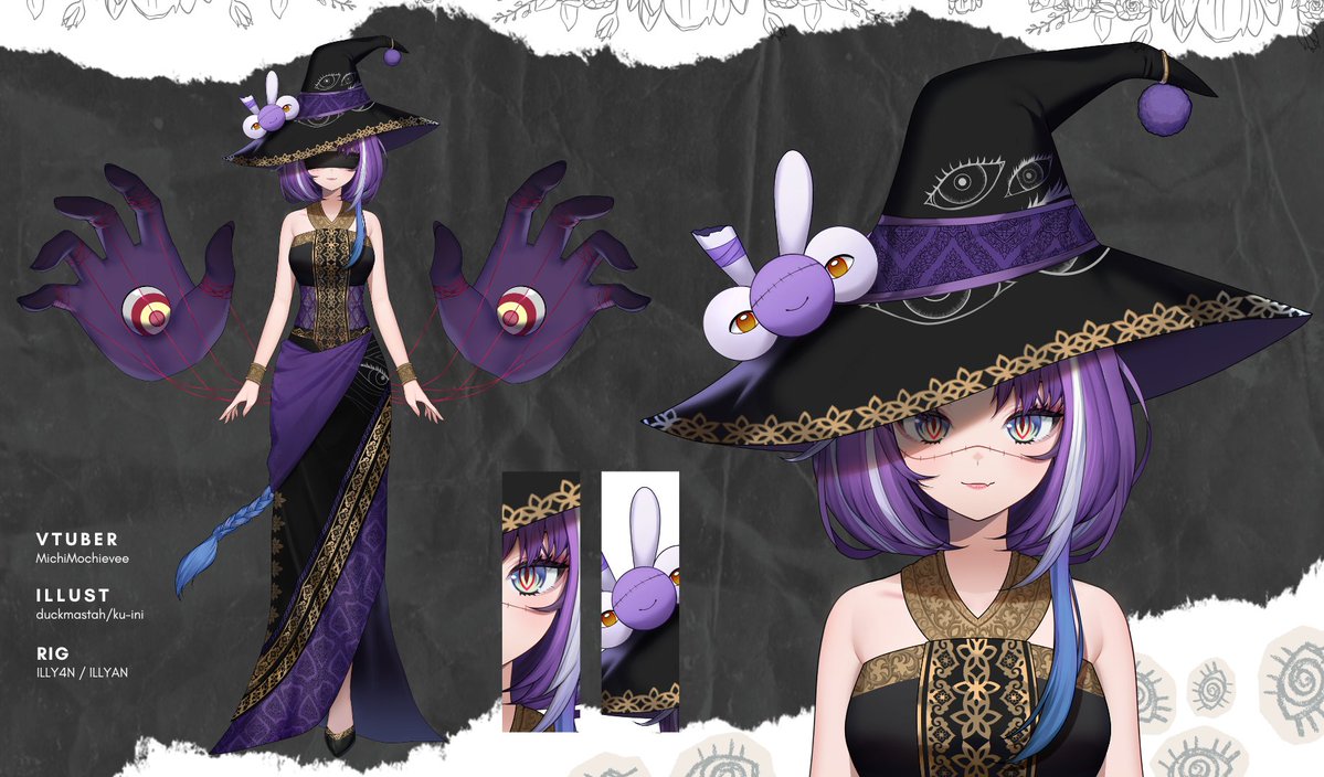 New Live 2D model outfit for <a href="/MichiMochievee/">Michi Mochievee 💍</a> 
Thank you so much for the opportunity once again! ✨

#MichiMochiArt