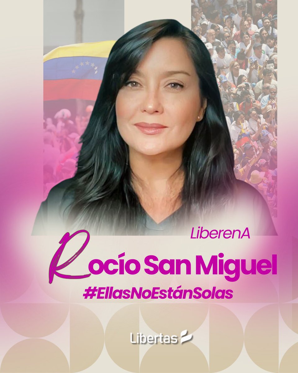 Libertasvzla's tweet image. Rocío San Miguel, privada de libertad por su labor en defensa de los derechos humanos. Ella se encuentra sin atención médica inmediata y respeto a sus derechos fundamentales. #EllasNoEstanSolas