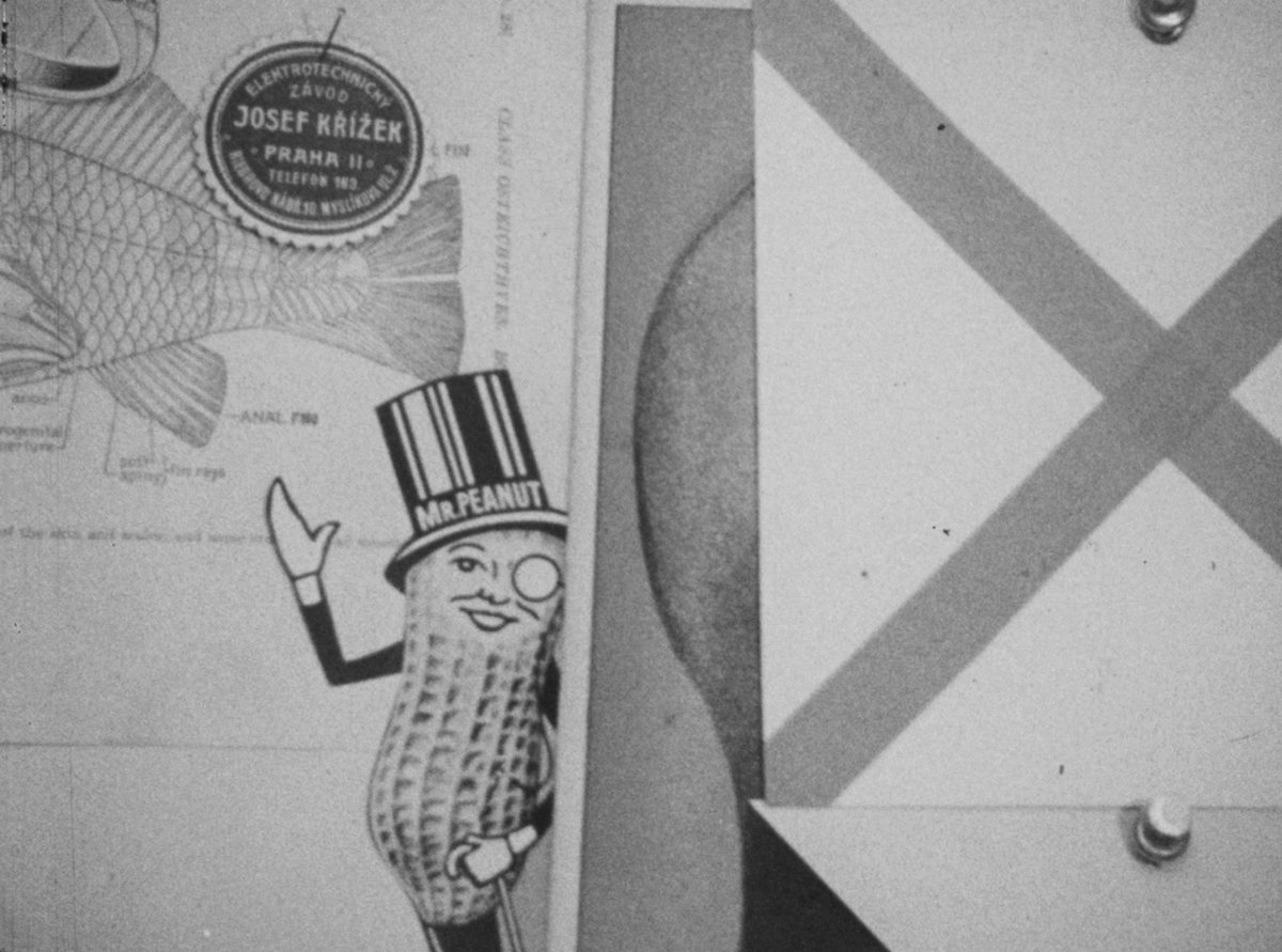 blackzerodisc's tweet photo. Our third release was Strange Codes (1975) by Arthur Lipsett - Lipsett's most obscure film, his only independent film, a performance in which the artist plays multiple strange archetypes navigating a house full of absurd collages. Available now, in a limited edition! https://t.co/mrC7V2o2nS