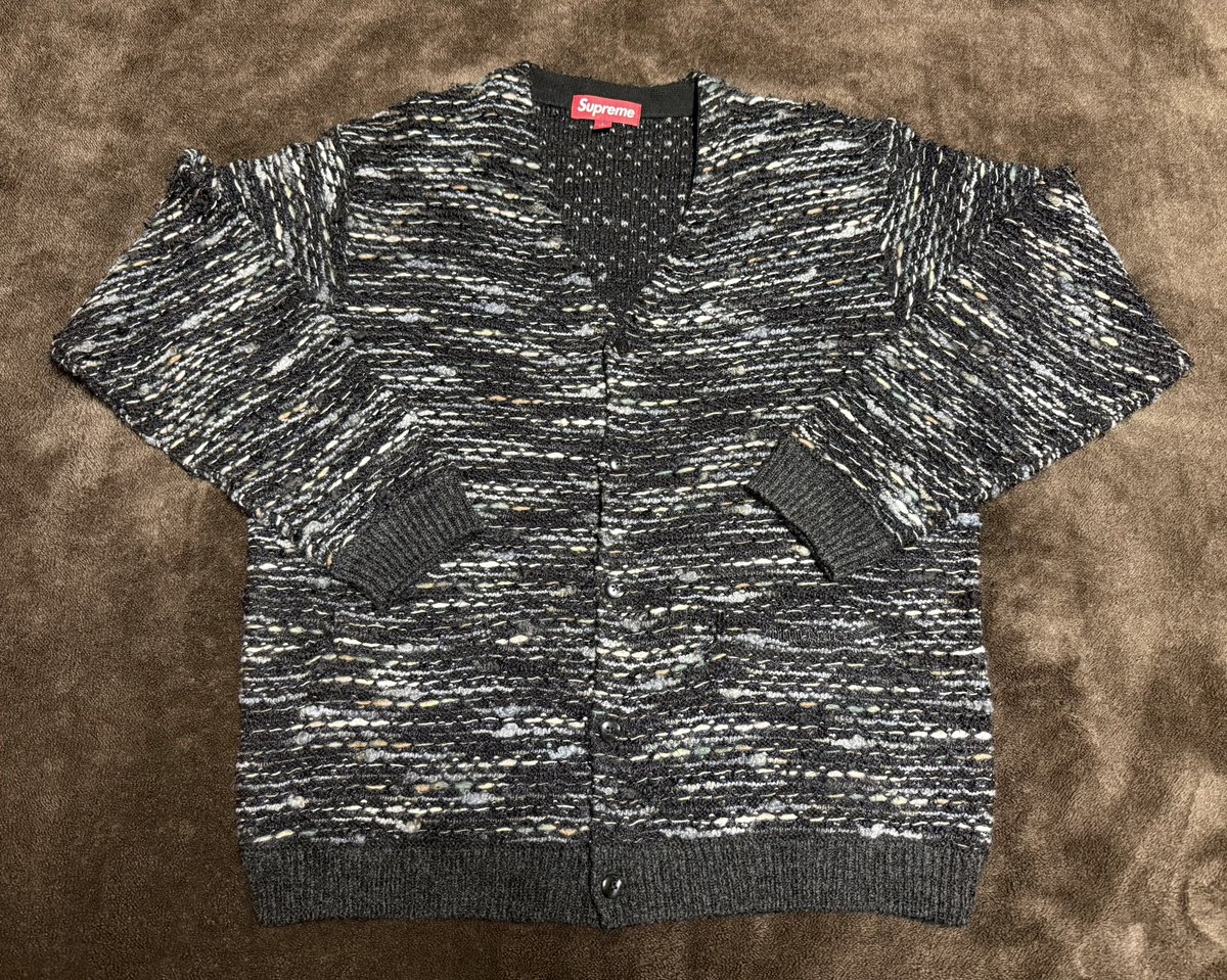 Supreme カーディガン Lサイズ ブラック グレー Supreme メンズカーディガン｜トップス｜ファッション おすすめ人気