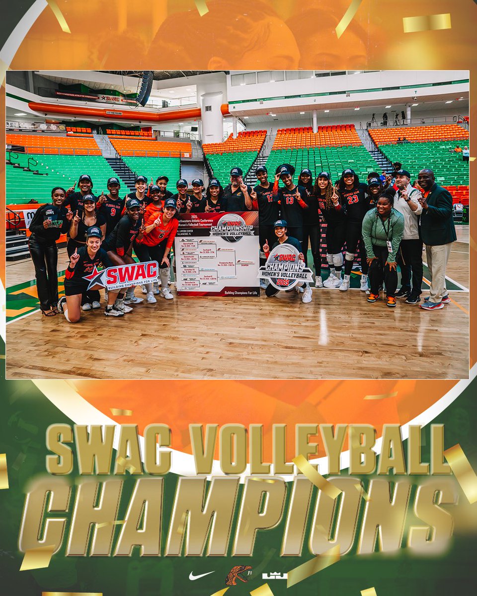 🏆 SWAC CHAMPIONS ! 

#FAMU | #Rattlers | #FangsUp 🐍