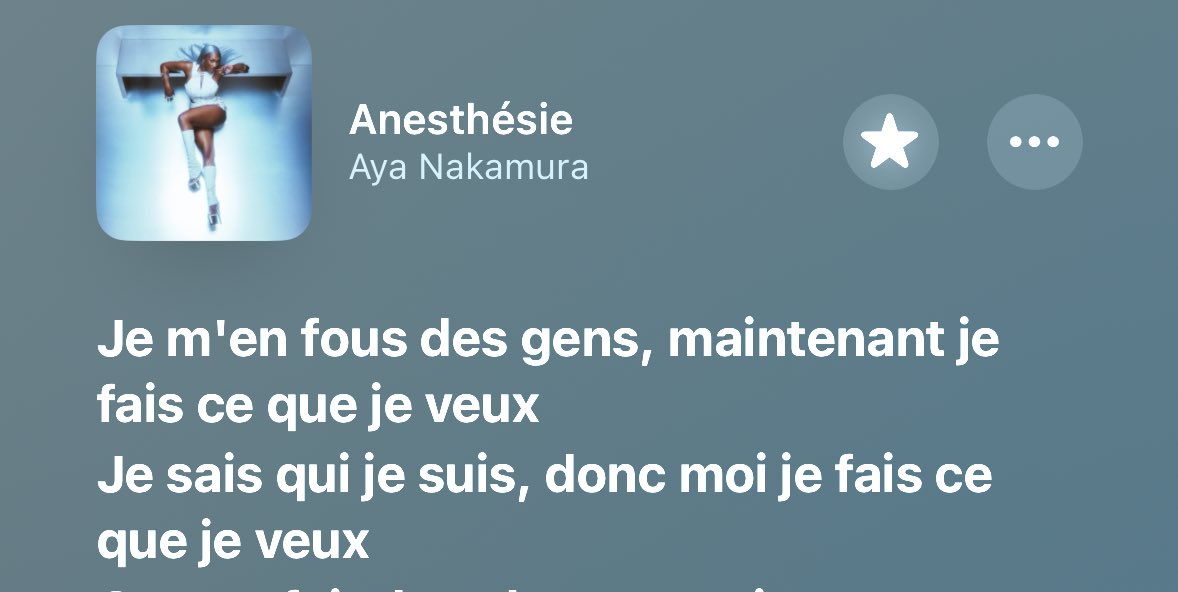 le fait qu’aya nakamura ait commencé l’album par ces phrases