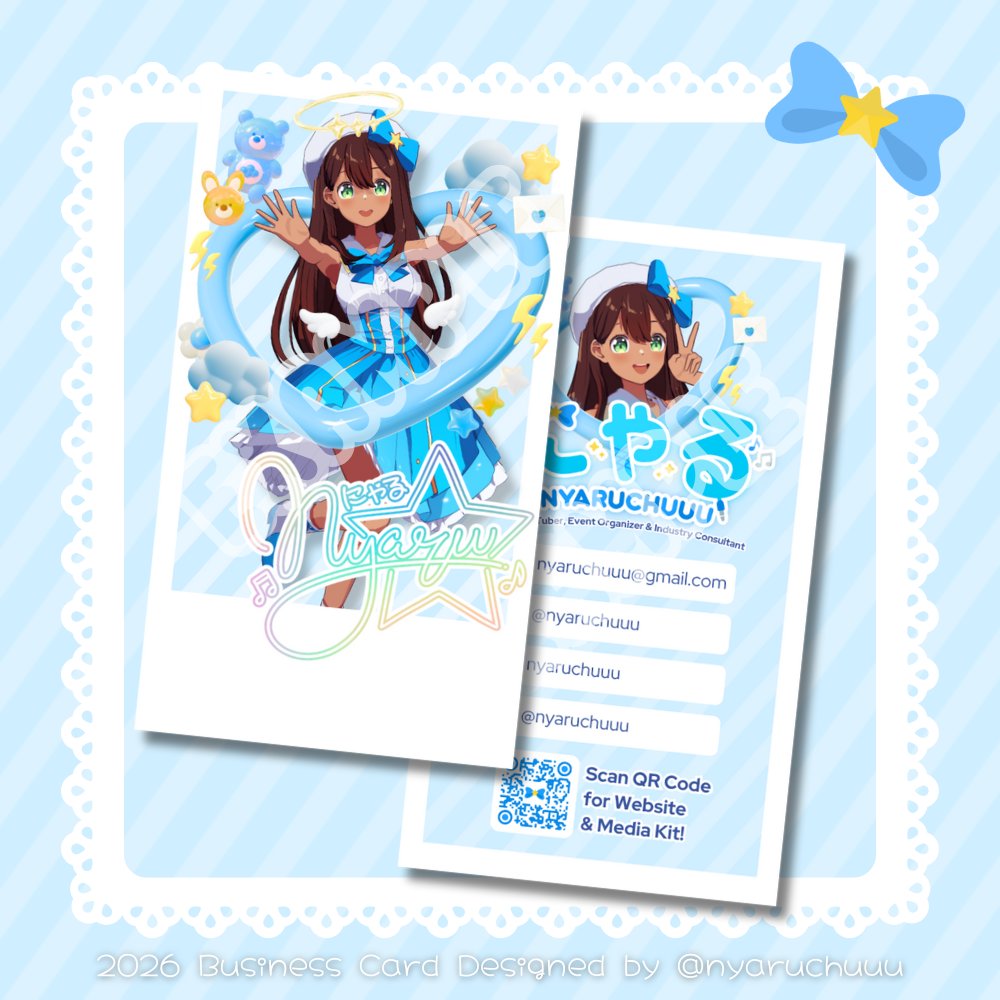 「 ✦ 2026 Business Card Design ✦ 」

I updated and redesigned my own business card during a members-only stream ദ്ദി ˉ͈̀꒳ˉ͈́ )✧

3D Model by <a href="/mikantine/">MIK★NTINE</a>