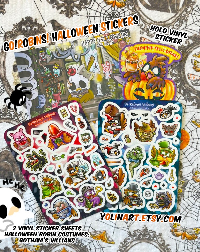 YolinArt's tweet image. Go!Black Friday is here! 🎉 Enjoy the biggest sale of the year on all products for a limited time ❤️☺️ #batfamily #stickers #enamelpins #robin #jasontodd #stationary #smallartist 

❤️ yolinart.etsy.com