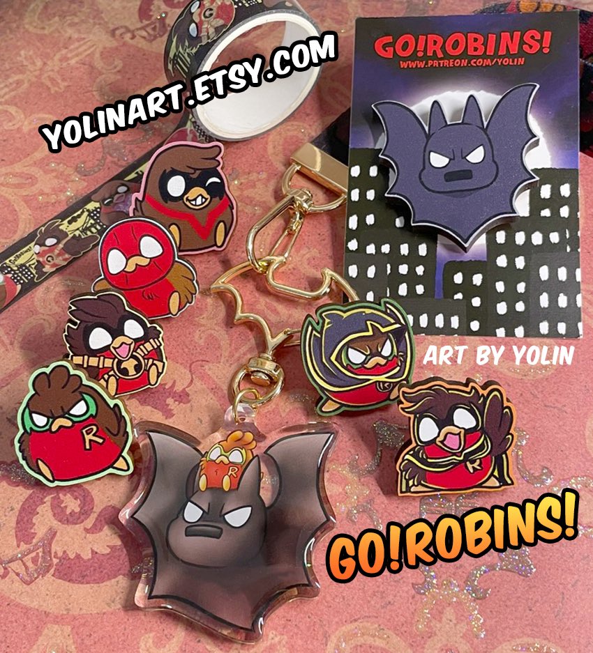 YolinArt's tweet image. Go!Black Friday is here! 🎉 Enjoy the biggest sale of the year on all products for a limited time ❤️☺️ #batfamily #stickers #enamelpins #robin #jasontodd #stationary #smallartist 

❤️ yolinart.etsy.com