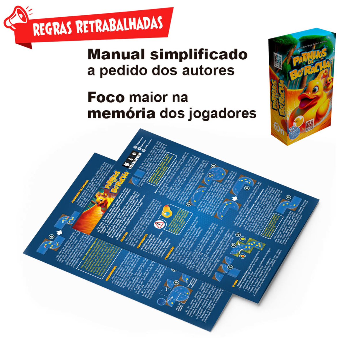 The first ever reprint of one of my games in Brazil! Granted, we only printed 500 copies the first time around, but those sold pretty quickly. Some nice improvements too: a larger box; textured cards, and a revised rule sheet.