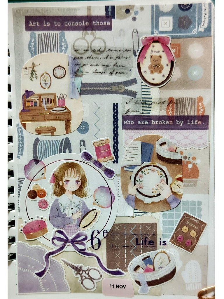 「細かい作業が得意です」

私は苦手なんだけどコラージュするのはまだ楽しい
#コラージュ
#コラージュノート