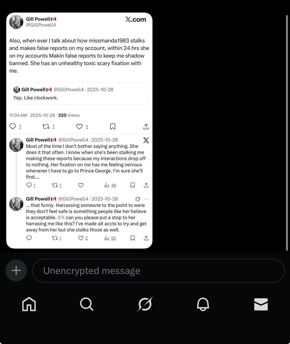 missmanda1983's tweet photo. I’ve NEVER seen someone SO DESPERATE to be a victim in my life. I’ve been off this app because the Darvo tactics of this racist bigot have been exhausting &amp; I needed a break. Let’s just continue showcasing her desperation now that I’m reenergized. #Stalker #SeekHelp #BitchPlease https://t.co/MaCpDewl3F