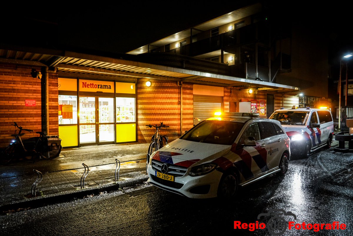 Aanhouding met verzet na winkeldiefstal bij Nettorama