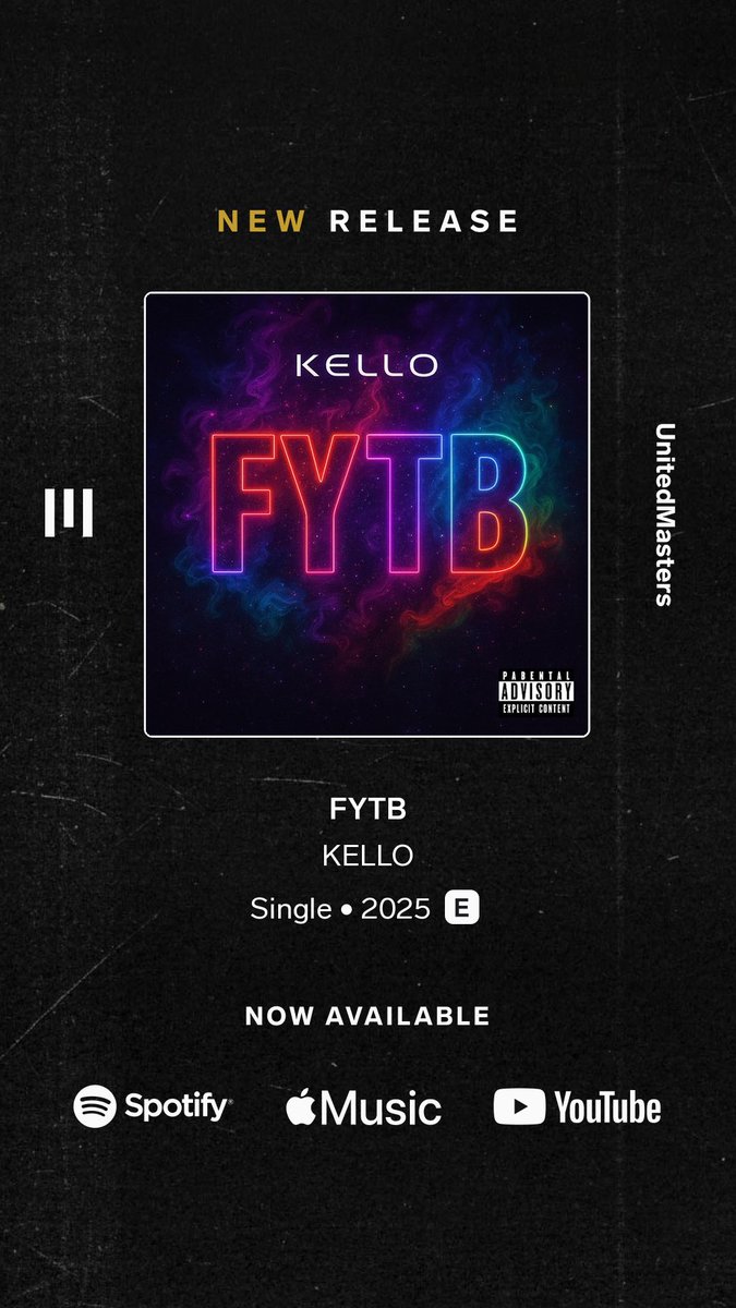 htxkello's tweet photo. KELLO - FYTB : Experience the same high level energy like me in "F*uck You Talkin Bout" by KELLO. ON ALL PLATFORMS⚡️🔥⚡️🔥#trending #music #rap #trend #artist #song #sing #sound #mainstream #radio #spotlight #watch #listen #find #playlist #2025 #fame #win  https://t.co/6DvzHkNC3Q https://t.co/wtwhAcD1Mh
