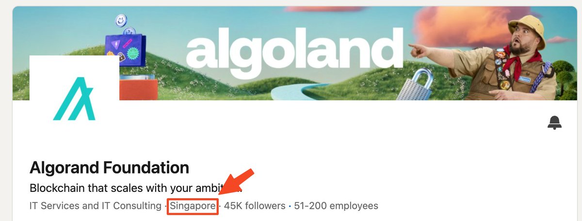 cryptomalgo's tweet photo. Hey @AlgoFoundation, you should probably update your LinkedIn location now that you moved to the USA 🇺🇸 #fixthedata https://t.co/CTmum2ZYZc