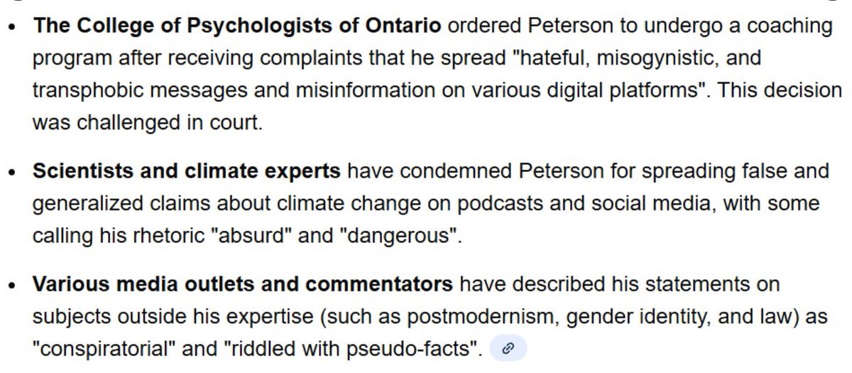 <a href="/wealthmoose/">wealthmoose</a> I loathe our premier. This is who she chooses to defend and take advice from. I used to think Smith was simply misguided; it’s clear she falls right in line with the worst of the MAGA movement. She is trying to make policy on the bigot Jordan Fucking Peterson.