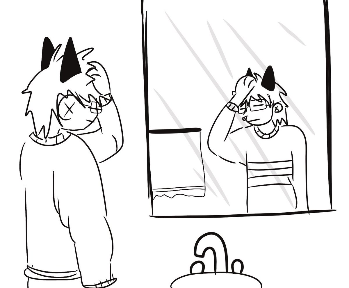 loserdogpaw's tweet image. how my emo ass looks coming home from work to take my “relaxing bath”