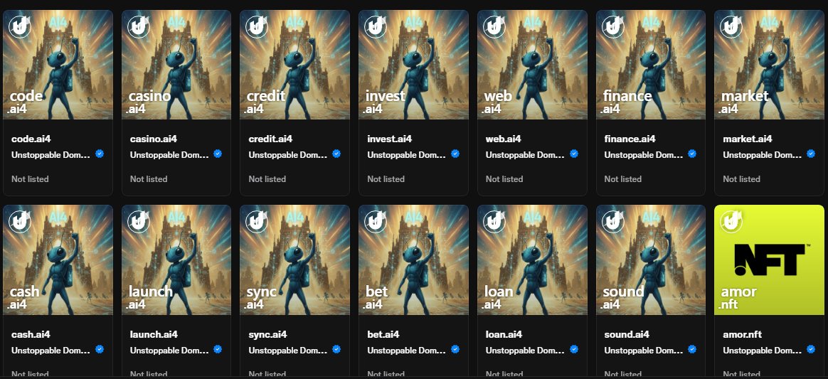 Here are some .ai4 domains I purchased on secondary. Lesser known TLD for now, but excellent key words.

Open to offers and bulk sale if .ai4 is your thing. #udfam