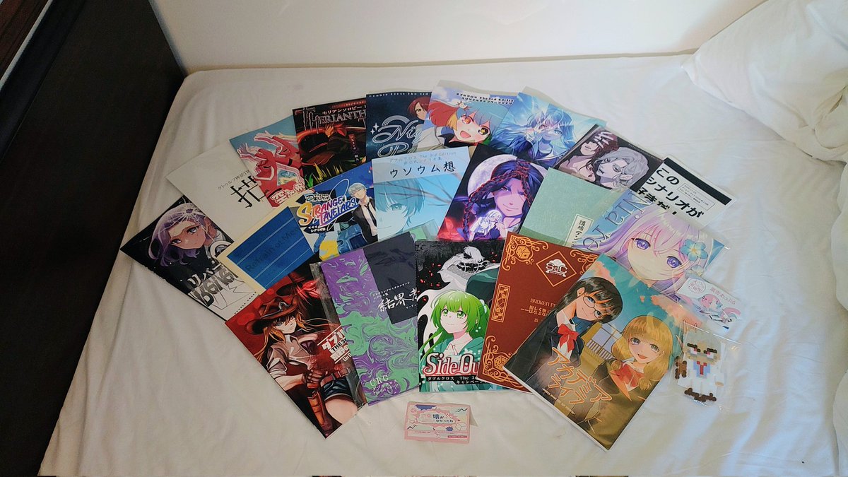 忘れないうちに昨日のゲムマ2025秋の戦利品上げ！
これでもまだ買えてないダブクロの新刊があるのでほんと今回はすごい
#ゲームマーケット2025秋