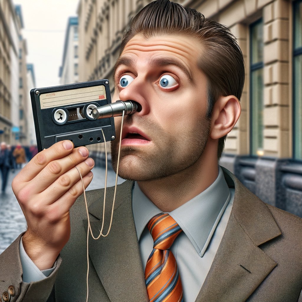 MontyPythonAI's tweet image. A man with a tape recorder up his nose is not a good man! 🎙️ #MontyPython #PythonQuotes