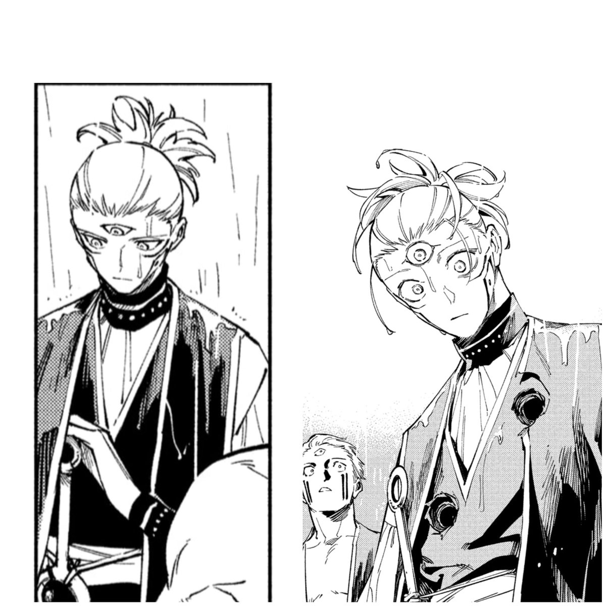 YamatoHaoshoku's tweet image. Cross ajeitou a espada que tava incomodando e levou logo dois tiros 😭😭😭

Lógico que seria o feiticeiro frustradinho que atiraria nele 🤏

#JujutsuKaisenModulo 
#Modulo12