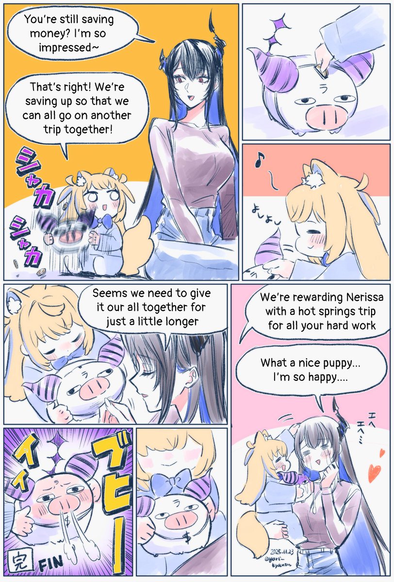 yuri_kyanon's tweet image. 「celebrate her birthday 11🎼」11/10  bonus〜Another Advent family member (pet)〜🐽