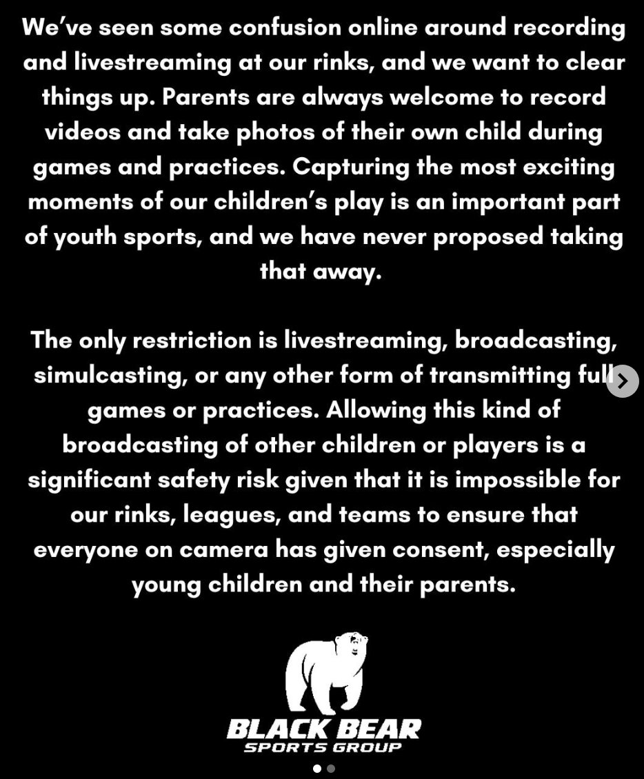 NEW: last week, <a href="/LeverNews/">The Lever</a> exposed the private equity firms paywalling youth sports + barring parents from recording their kids' games based on testimony from parents, staff, and a US Senator. 

When reached for comment beforehand, one of the companies involved, Black Bear