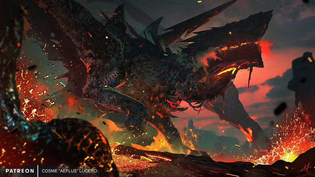 cosmelucero's tweet image. Some of my latest MH fanart, slowly chipping away towards the full roster. #monsterhunter #fanart