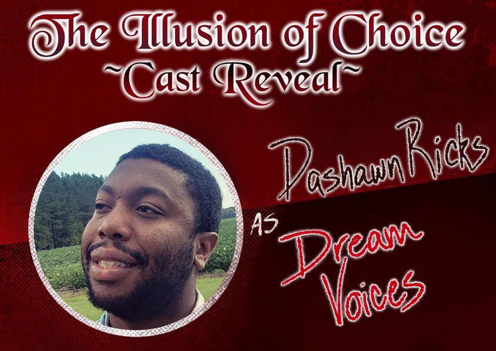 CAST ANNOUNCEMENT:

The next voice actor who appears in our dream sequence is none other than the talented <a href="/callmedashawn/">Dashawn Ricks 🎙️💜</a>! While his role in the dream sequence is small, he plays a major part in Chapter 3, just you wait. Welcome aboard Dashawn!