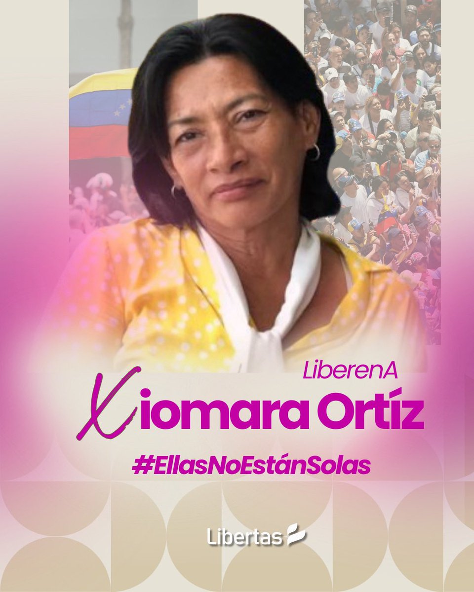 En #Venezuela encarcelan a quienes defienden la libertad y los derechos humanos. No habrá miedo que apague nuestra voz ni injusticia que borre su coraje. Hoy más que nunca, su lucha nos inspira. #EllasNoEstanSolas