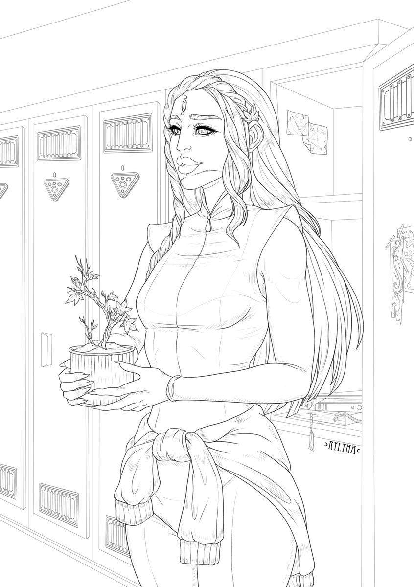 Ryltha's tweet image. Hope / Lineart

W.I.P.
Thorn And Petal project.
New illustration of Tövis is coming! 😉

#thornandpetal #lineart #originalillustration #oc #scifioc