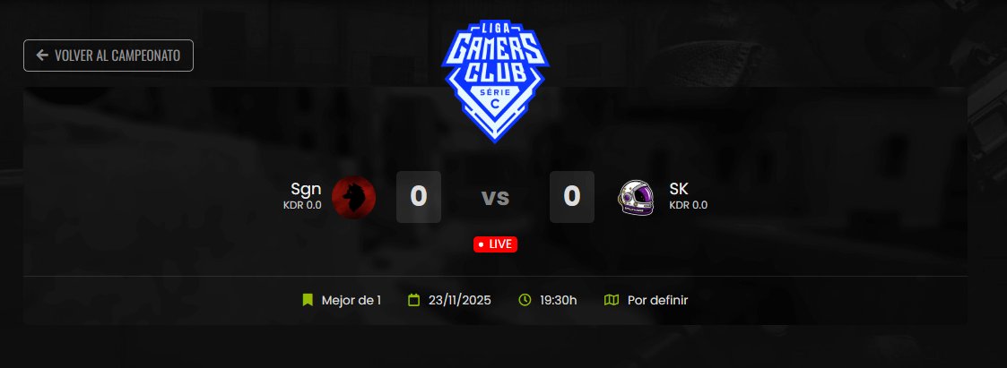 ¡¡INICIAMOS PARTIDO!! 🥊

Hoy nos definimos el pase a los Playoffs de la Serie C en <a href="/GamersClubCS/">Gamers Club Counter-Strike</a> contra <a href="/SignatusTeam/">Signatus</a>.
Hoy vamos con todo en estas batallas en el espacio.

#LESTGO #CS2 #GOSK #LATAM