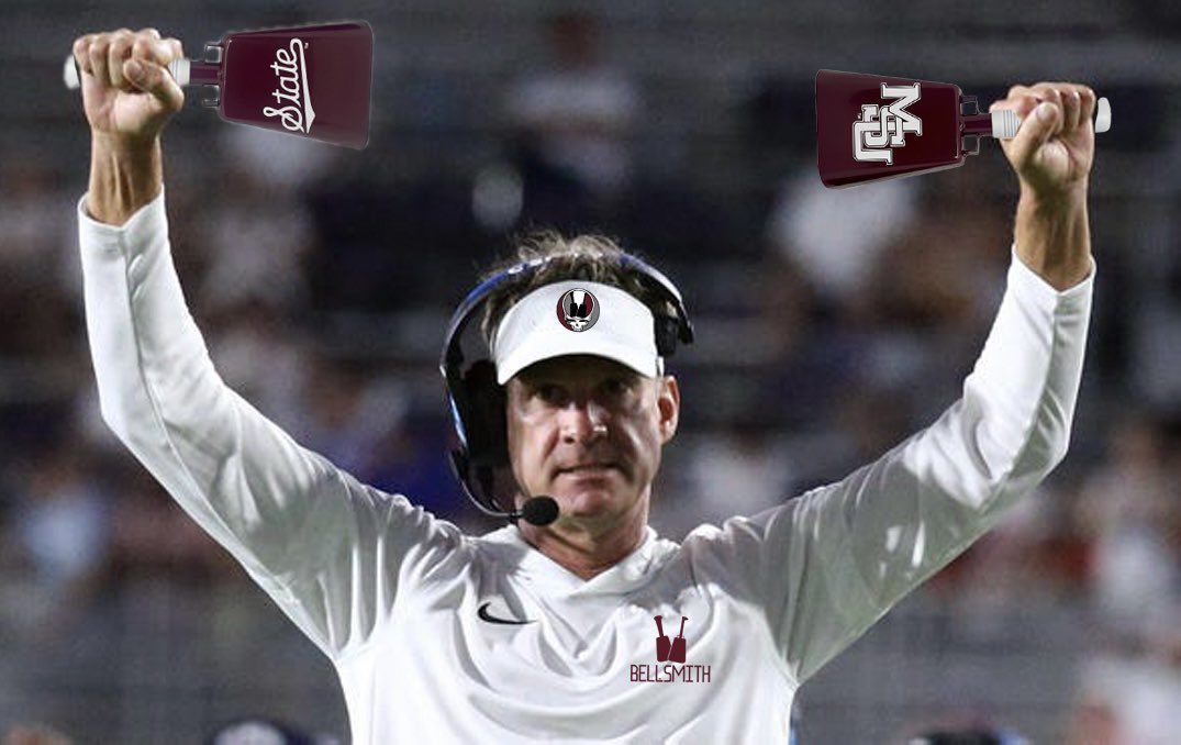 thebellsmith's tweet photo. It’s time to put these rumors to bed so we can focus on the #EggBowl. We will not disclose the terms of the agreement, but we are proud to announce @Lane_Kiffin as our new Director of Social Media. Effective immediately. #HailState #BeatUM #Cowbells #Bellsmith https://t.co/jr1fSrAhK2