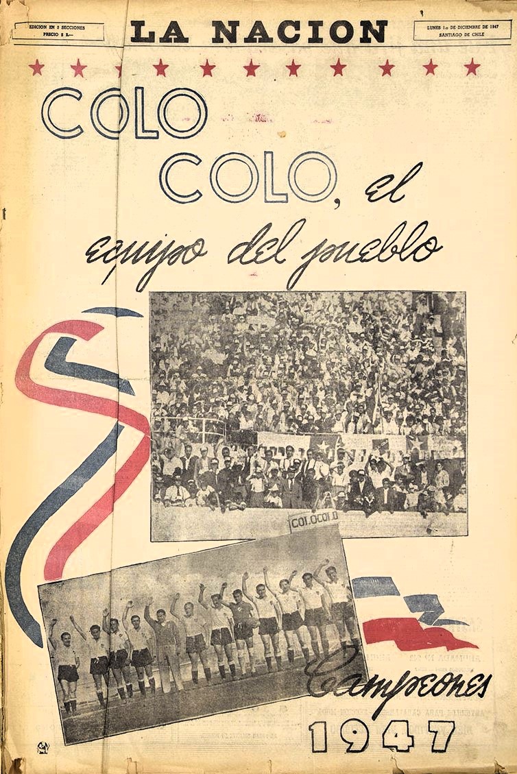 El 23 de noviembre de 1947 se disputó la última fecha del torneo: Colo-Colo 2 - 1 U de Chile.
La quinta estrella para los albos y el más ganador del país para siempre.
