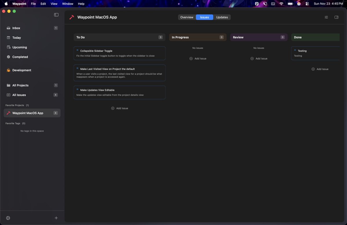 perezstudioio's tweet image. Starting to use my app to plan the roadmap for my app! #SwiftUI #macosdev #developer #buildinpublic #buildinginpublic #developertech