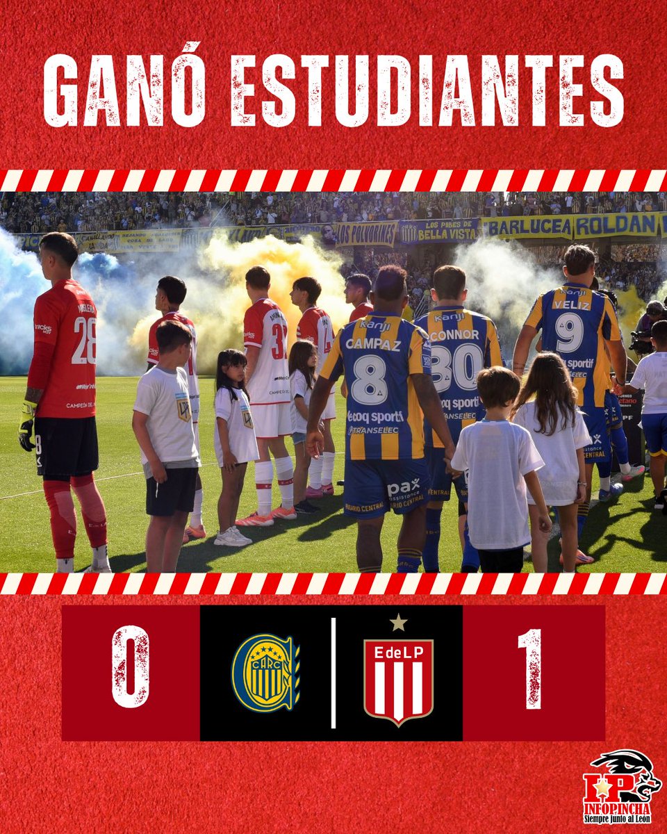 #EDLP ¡GANOOOOO ESTUDIANTEEEES! 💪🏻

Contra el poder, contra el designado campeón, el Pincha se impuso 1-0 sobre Rosario Central y avanzó a los Cuartos de Final. #SolosContraTodos 👊🏻

#SiempreJuntoAlLeón 🇦🇹
